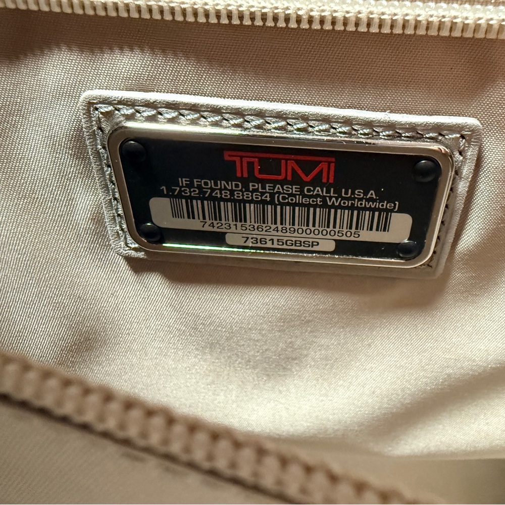 Tumi Larkin Erin Brief in Navy and Gray - Picture 10 of 11